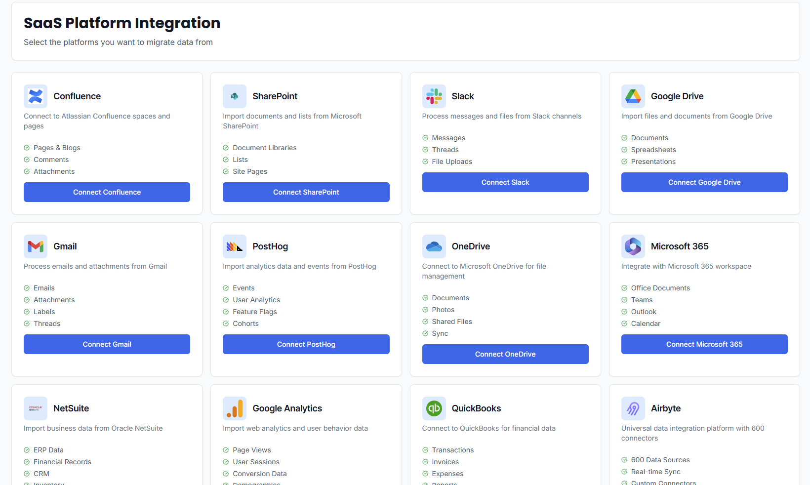 Captain Integrations Dashboard